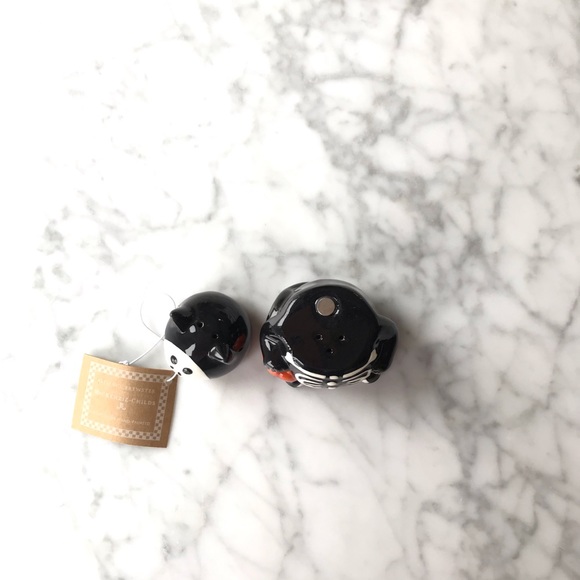 Mackenzie Childs Patience Brewster Boney Cat Salt & Pepper Shakers halloween 🎃 - Picture 4 of 8